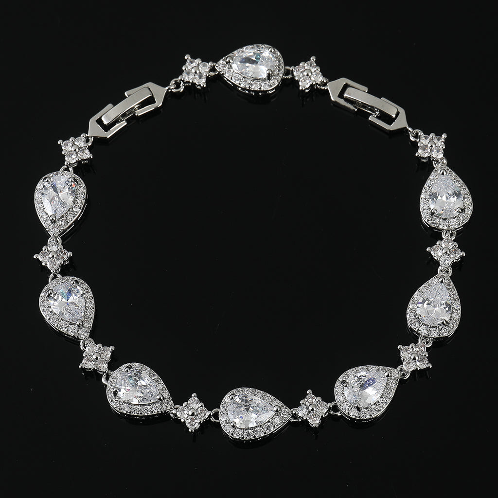 Halo Teardrop Bracelet