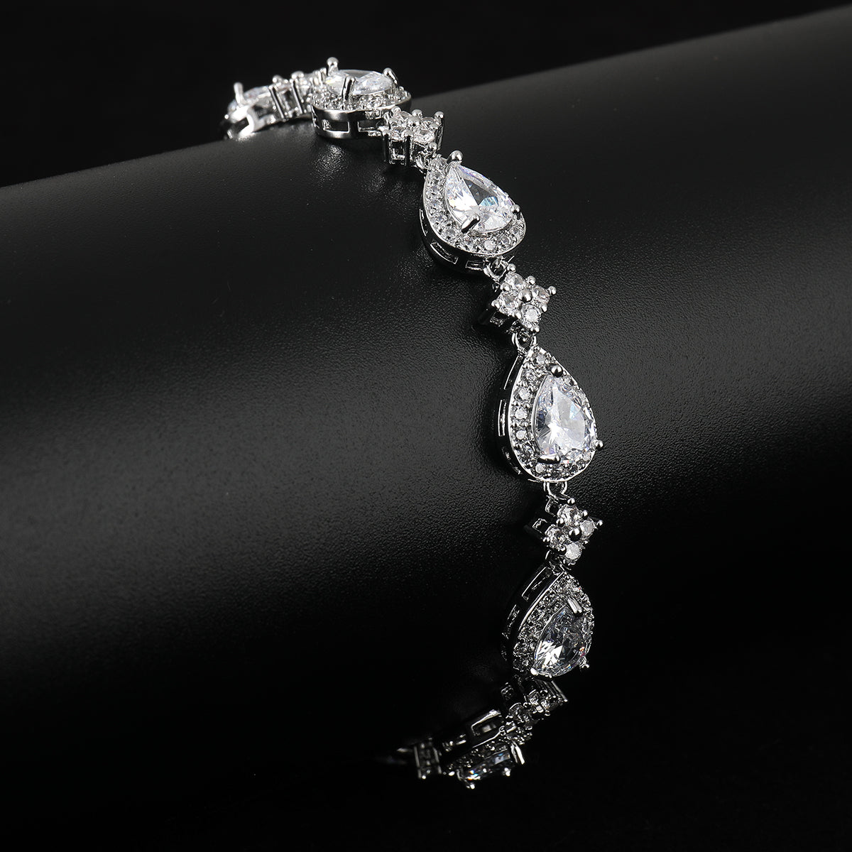 Halo Teardrop Bracelet